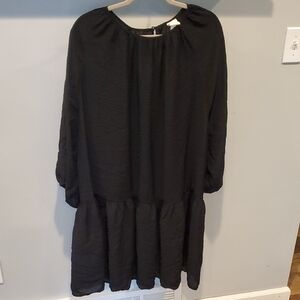 H&M Black Long Sleeve Dress